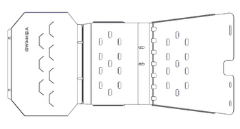 Sada ochranných krytů podvozku Ford Ranger 2012-2022