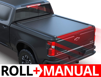 Aluminium-Rolltor Chevrolet Silverado GMC Sierra 5'9" 19- Tessera Roll+ Manual