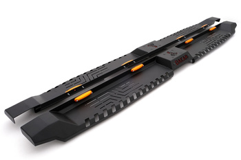 Stopnie boczne progi stalowe DAKAR V2 Volkswagen Amarok 2010-2021