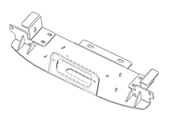 Windenmontageplatte Isuzu D-Max 2020-