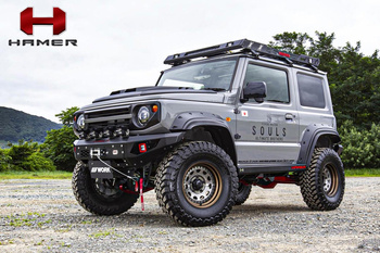 Offroad HAMER Stahl-Einstiegsleisten Suzuki Jimny JB74 2018-