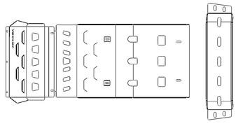Satz Unterbodenschützer Mitsubishi L200 2015-